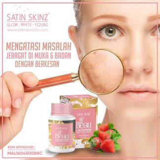 satin skinz bbeau glutathione kulit putih tanpa jeragat